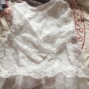 White lacy blouse